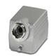 Sleeve housing, for single locking latch, height 44 mm, with screw connection, 2 x Pg13.5, lateral cable outlet