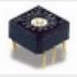 16-Pos Rotary DIP Switch, SP16T, 20VAC/DC, 2.54mm, Thru-Hole