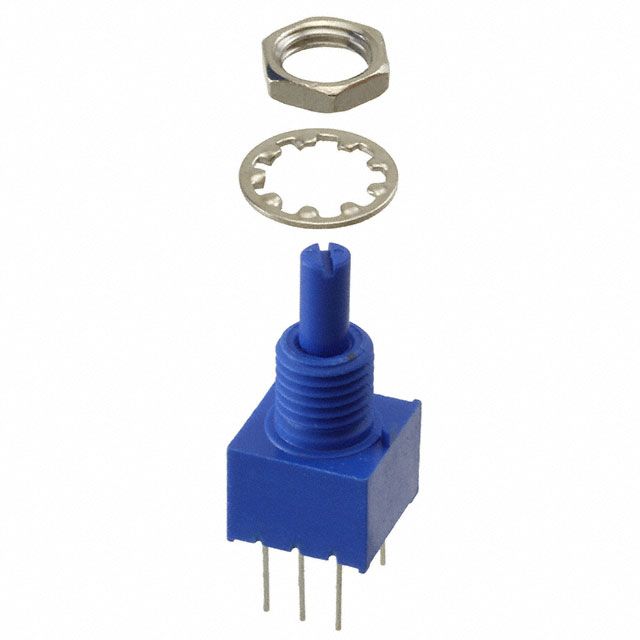 1kR Linear Potentiometer, 20% Tol, 200VDC, Conductive Plastic