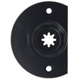 Segmented saw blade ø 84 mm, offset, for soft materials only. Ideal for working in corners, flat to the surface, 63502113019, Fein