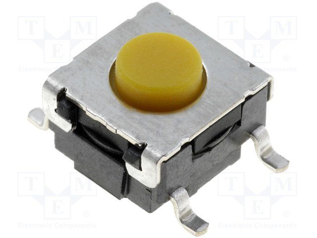 Tactile Switch SPST-NO 50mA 24VDC Sealed Surface Mount
