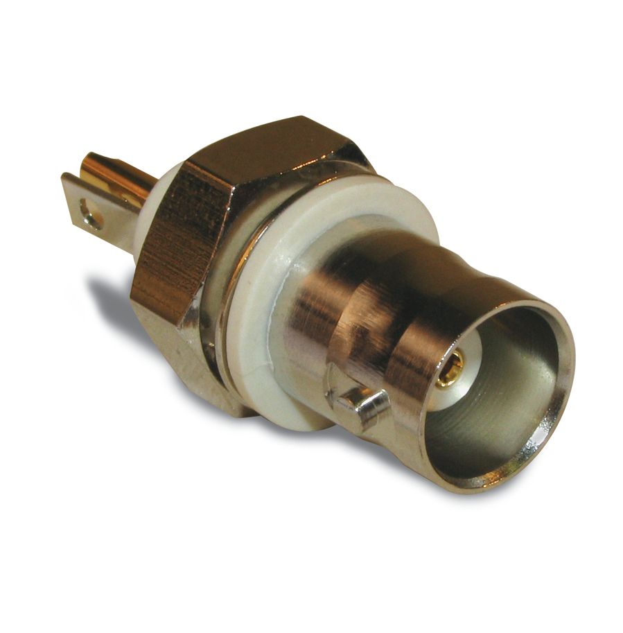 RF BNC Connector, Female, Panel Mount, Solder, 4GHz, 50R