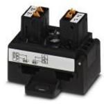 AS-Interface distributor with IP20 degree of protection for two flat-ribbon conductors, with spring-cage terminal blocks for four litz wires up to 1.5 mm2