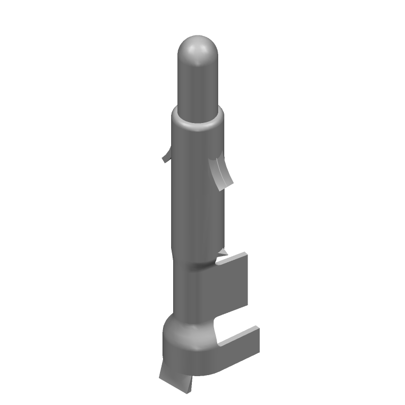 Power Contact Pin, 19A, 600V, 14-20AWG, Crimp, Straight, Male