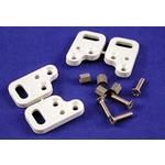 Polycarbonate Mounting Feet, Grey/Natural, 37.58mm L x 22.08mm W