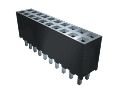 12-Contact 2mm Pitch Through Hole Female Connector