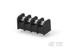 20A 300V 4 Pos Barrier Strip Terminal Block, Through Hole, Solder