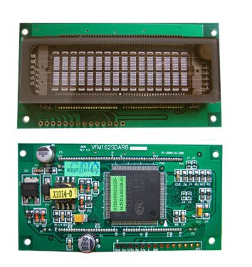 VFD Character Display 16Char x 2Line 500cd/m2