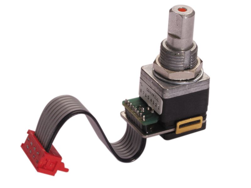 ENCODER, LIGHTED SHAFT, 22.5&DEG; OR 16 POSITIONS, PUSHBUTTO