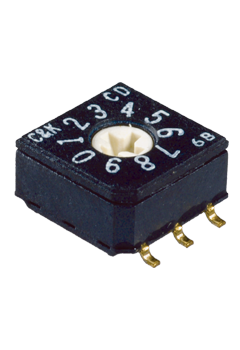 Rotary DIP Switch, 16 Pos, SP16T, 20V, Gold/Nickel, Surface Mount