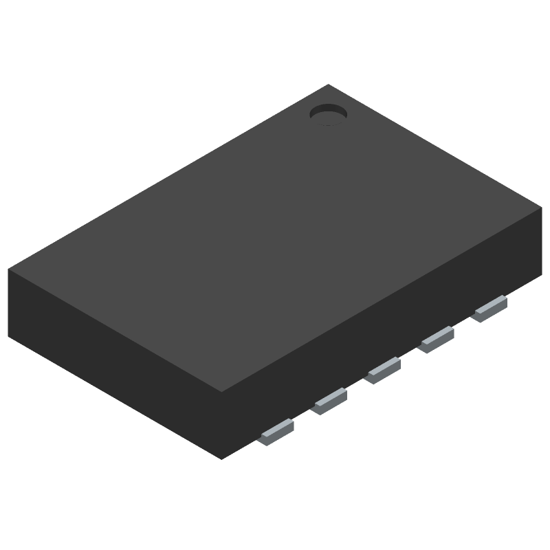 DPDT, 1 Func, 2 Channel, PDSO10, 3 X 2 MM, 0.60 MM HEIGHT, 0.50 MM PITCH, ROHS COMPLIANT, VSON-10