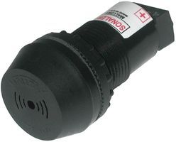 Audio Indicator Piezo 6VDC 16VDC 40mA 85dBA 3400Hz to 4400Hz Panel Mount Quick Connect Bulk