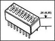 SWITCH SLIDE DIP SPST 150MA 30V