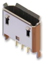 Telecom and Datacom Connector, 5 Contact(s), Male, Straight, Solder Terminal, Locking, Receptacle, ROHS COMPLIANT