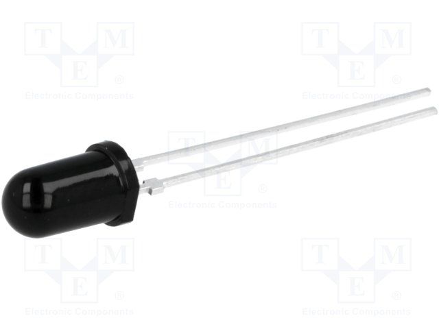 NPN Phototransistor 880nm 50mA 35V Through Hole Top View