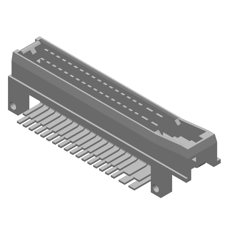 39 Pos Power Connector, Solder RA, 14V DC, 85°C, Thru-Hole