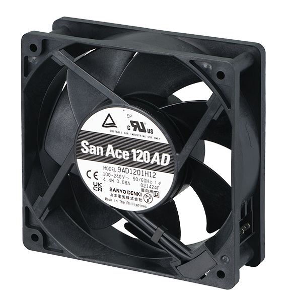 120mm AC Axial Fan, 3250RPM, 106CFM, Ball Bearing, 240V