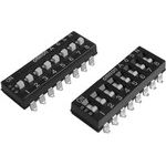 Slide DIP Switch, SPST, SMD, 25mA, 24VDC