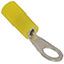Ring Tongue Terminal 24-26AWG Yellow 15.24mm Box