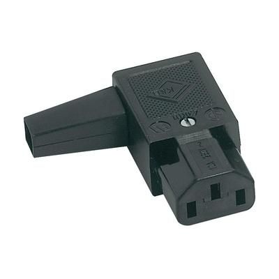IEC connector C13 Socket, right angle Total number of pins: 3 10 A Black K & B 43R011211 1 pc(s)