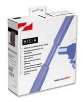 HELLERMANNTYTON HISA-18/6-PEX-BK Adhesive Lined Heat Shrink Tubing, Dual Wall, 18 mm, 0.709 ", 3:1, Black, 13 ft, 4 m