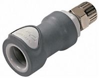 Straight Coupling Insert - Valved, PP