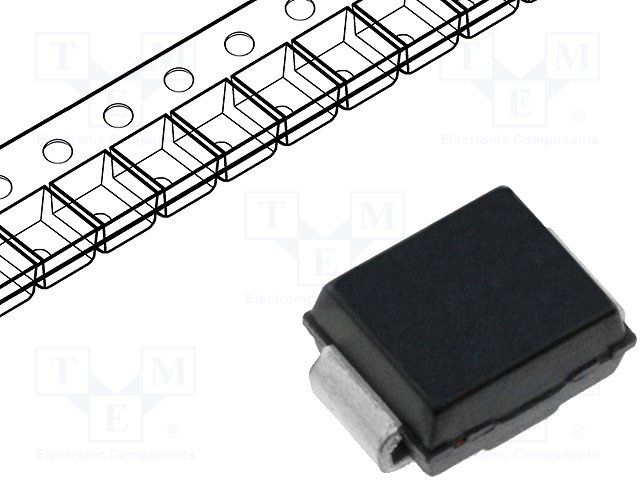 Rectifier Diode, 1 Phase, 1 Element, 2A, 1000V V(RRM), Silicon, DO-214AA, ROHS COMPLIANT, PLASTIC, SMB, 2 PIN