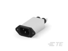 3A 250V Mains Power Connector, 3-Pole, Quick Connect