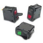 Switch Rocker ON OFF ON SPDT Quick Connect Curved Rocker 20A 12VDC 250000Cycles Automotive Bulk