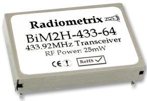 RADIOMETRIX         BIM2H-433-64             Half-Duplex Crystal Controlled Phase Locked Loop Wide Band FM Transceiver
