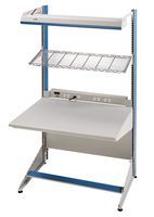 WORKSTATION, 84INX60INX60IN; Length:60; Width:30; Height:84; Body Material:Cold-Rolled Steel; Depth:30; Features:Single-Sided Starter; Plastic Laminate Top; Easy to Assemble; For Use With:Lista Arlink 8000 Workstation Accessories;RoHS Compliant: NA