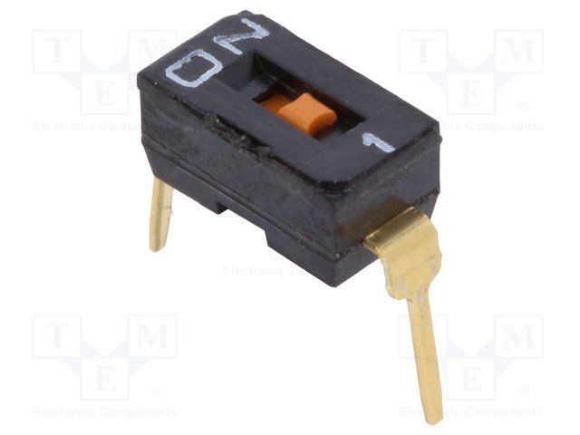 SPST Rotary DIP Switch, 25mA, 24VDC, Through Hole