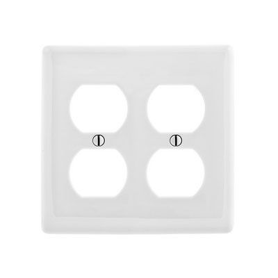 Connector Accessories Duplex Cover Straight Nylon White