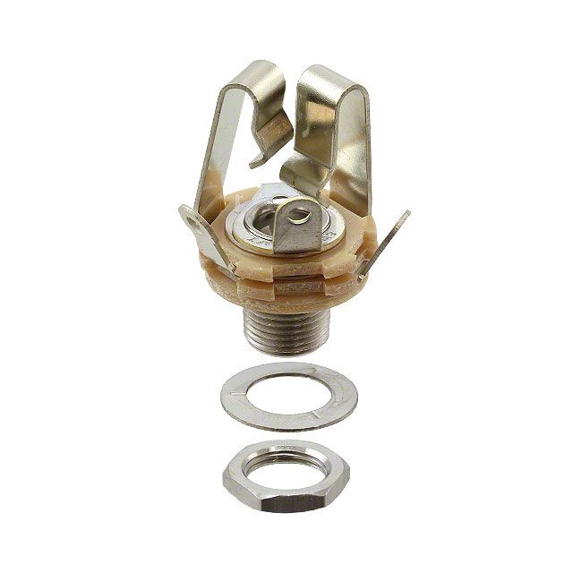 3 Pos Stereo Phone Jack F, 6.35mm, Solder, Panel Mount