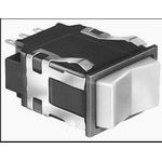 Rocker Switch, DPDT, Momentary, 2A, 24VDC, Solder/quick Connect Terminal, Rocker Actuator, Panel Mount