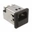 Mains Power Connector, 1A, 250VAC, Male, Fuse, 3 Pos