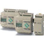 24VDC PLC, 12 In/8 Out Relay, LCD, Analog, SMT
