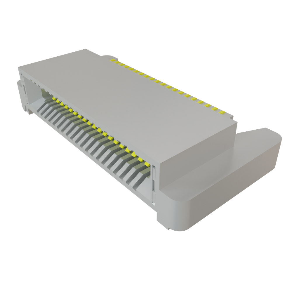 40-Position 2-Row Surface Mount Cantilever Female Card Edge Connector