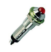 INDICATOR, LED PANEL, 6.99MM, GREEN, 6V