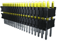 17-Contact Shrouded Surface Mount Header