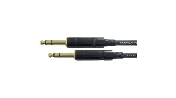 Audio cable stereo jack 6.3 mm 0.60 m, CFM 0,6 VV, Cordial
