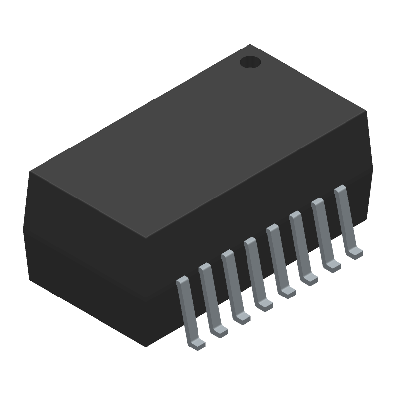 Ethernet Telecom Transformer 1:1 1.5kV Isolation 350uH SMD