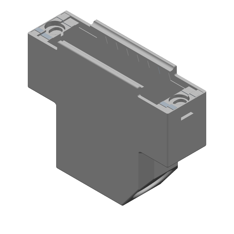 Backshell 37.5° Bright Nickel Over Copper 3 Shell Size Thermoplastic Individual