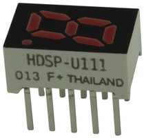 Red 7-Seg LED Display, 1-Digit, 8mm, DIP, 20mA