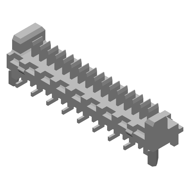 1.27mm Pitch 16 Pos Male SMD Header