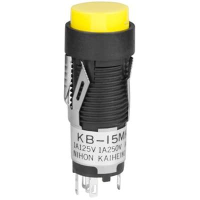 Switch Push Button ON (ON) SPDT Round Button 1A 250VAC 30VDC Momentary Contact Panel Mount Solder Lug