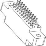 Conn Card Edge F 86 POS 2.54mm Solder ST Thru-Hole