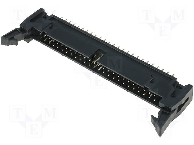 AMPHENOL - T816150A1S102CEU - Wire-To-Board Connector, Long Latch, 2.54 mm, 50 Contacts, Header, T816 Series, Through Hole