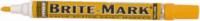 Dykem Brite-Mark Yellow Paint Marker, Permanent Marker