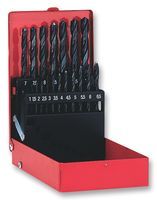 DRILL BIT SET, 25PC - Kit Contents:25 Pieces of 1 to 13mm Drill Bits; SVHC:No SVHC (19-Dec-2011); Material:HSS ; RoHS Compliant: NA;